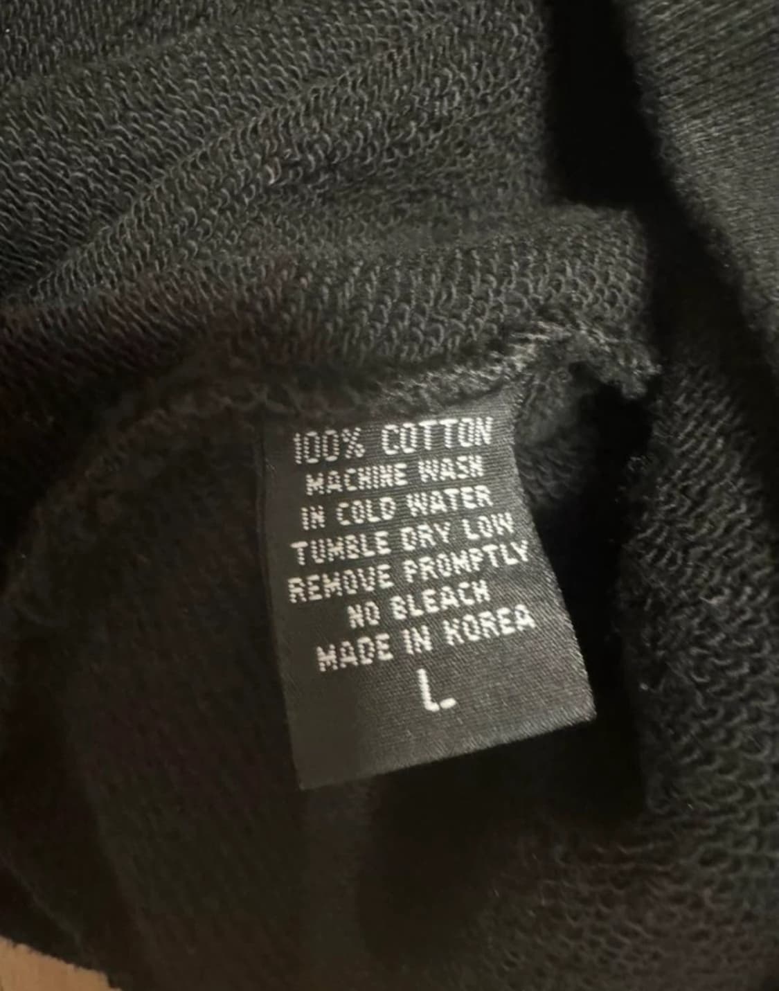 [L] 블랙 펩시 로고 후드티  상품이미지3