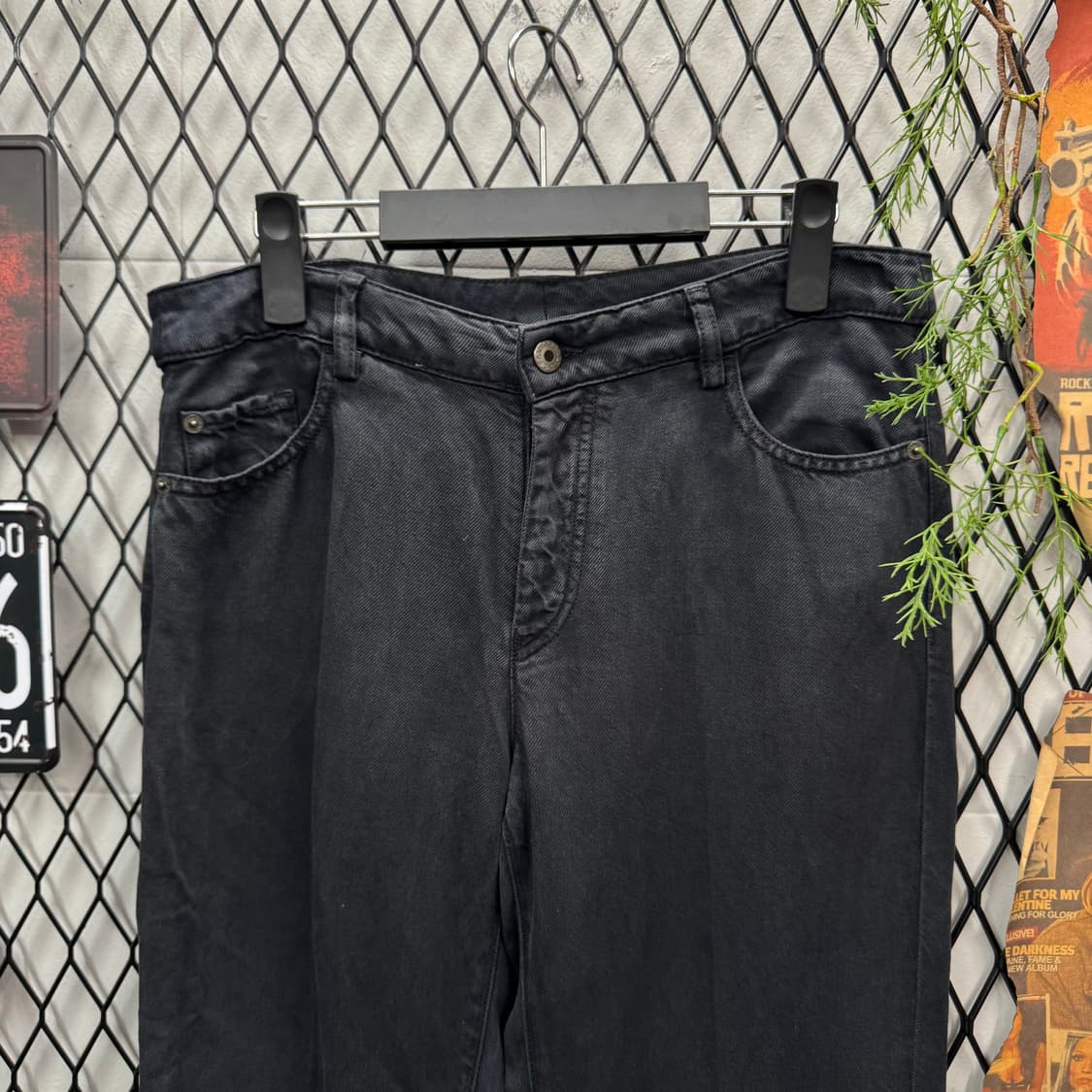 엠포리오 아르마니 빈티지 데님 팬츠 후면 이글 로고 포인트 다크그레이 상품이미지3