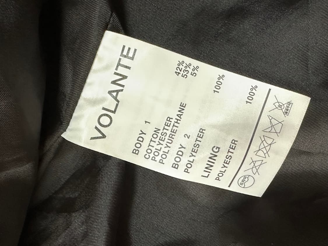 VOLANTE 블랙 퀼팅 여성 점퍼 M 상품이미지5