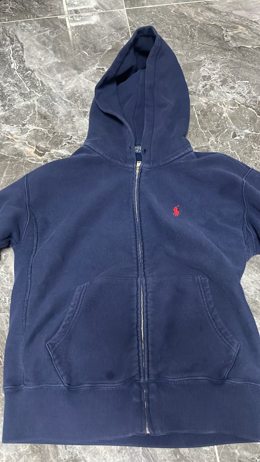 폴로 네이비 후드집업 상품이미지1