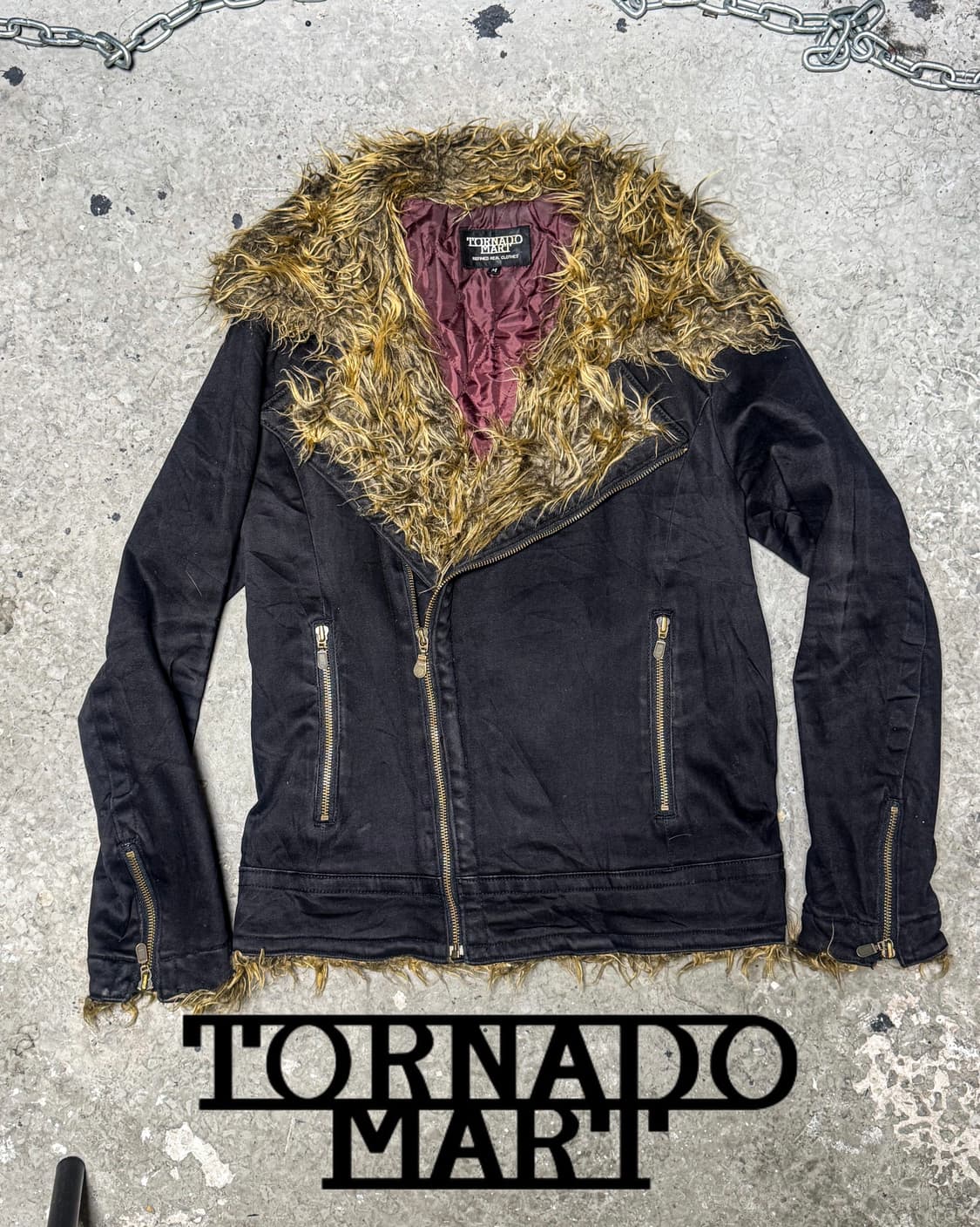 TORNADO MART – Fur Collar Rider Jacket   상품이미지6