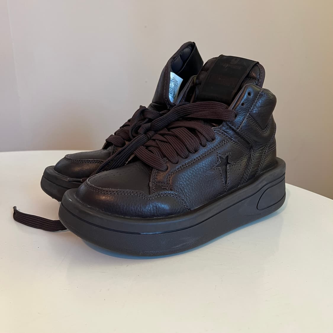 컨버스 x 릭 오웬스 다크쉐도우 터보웨폰 클레이 슈즈 상품이미지1