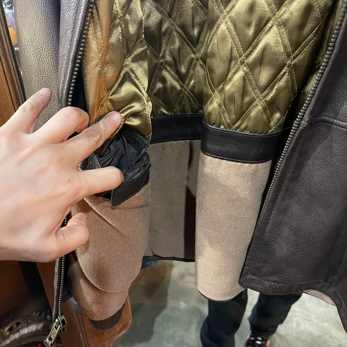 빈티지 레더 브라운자켓  상품이미지5