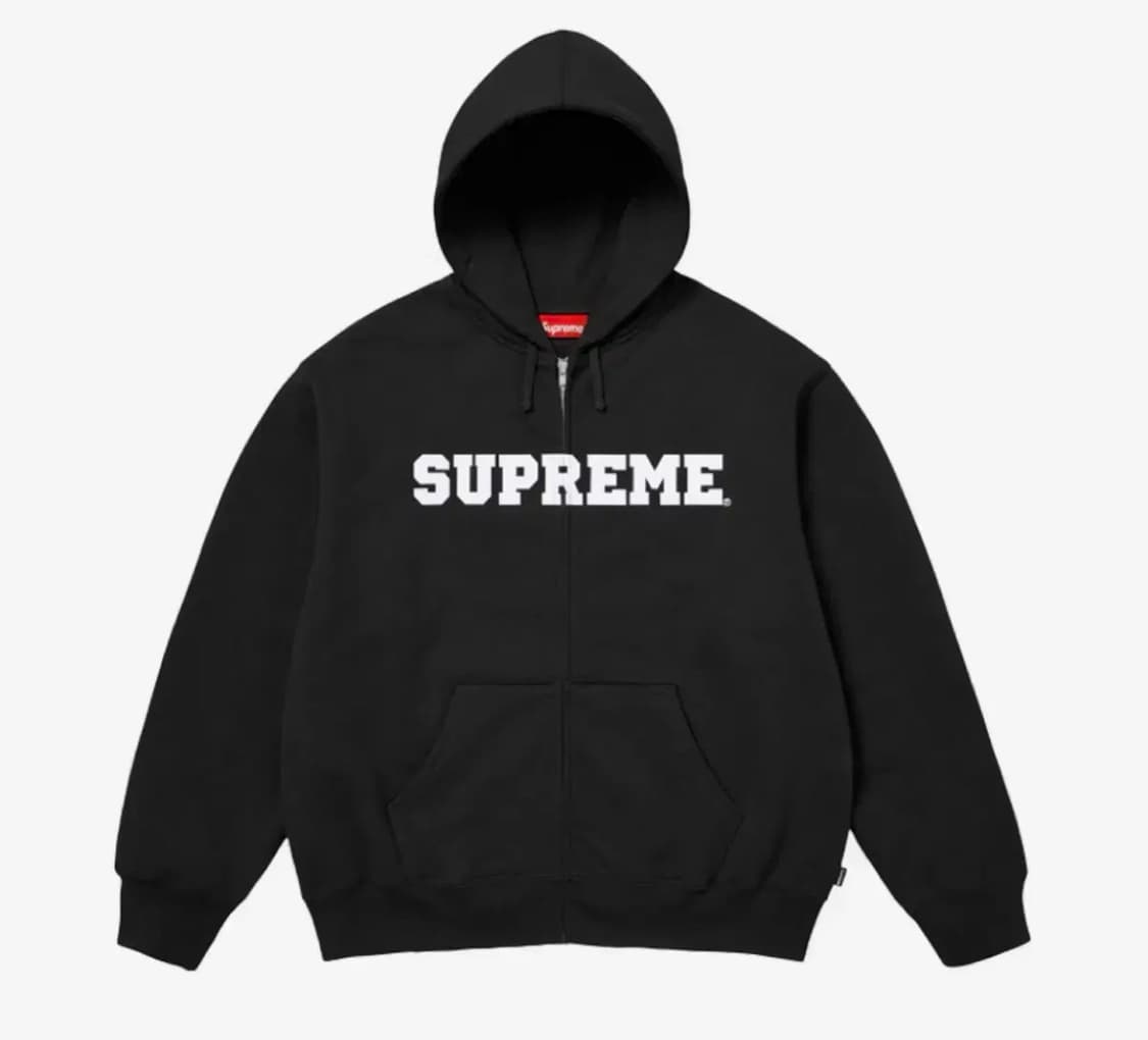 슈프림 25 Fw 컬리지에이트 후드집업 s 상품이미지1