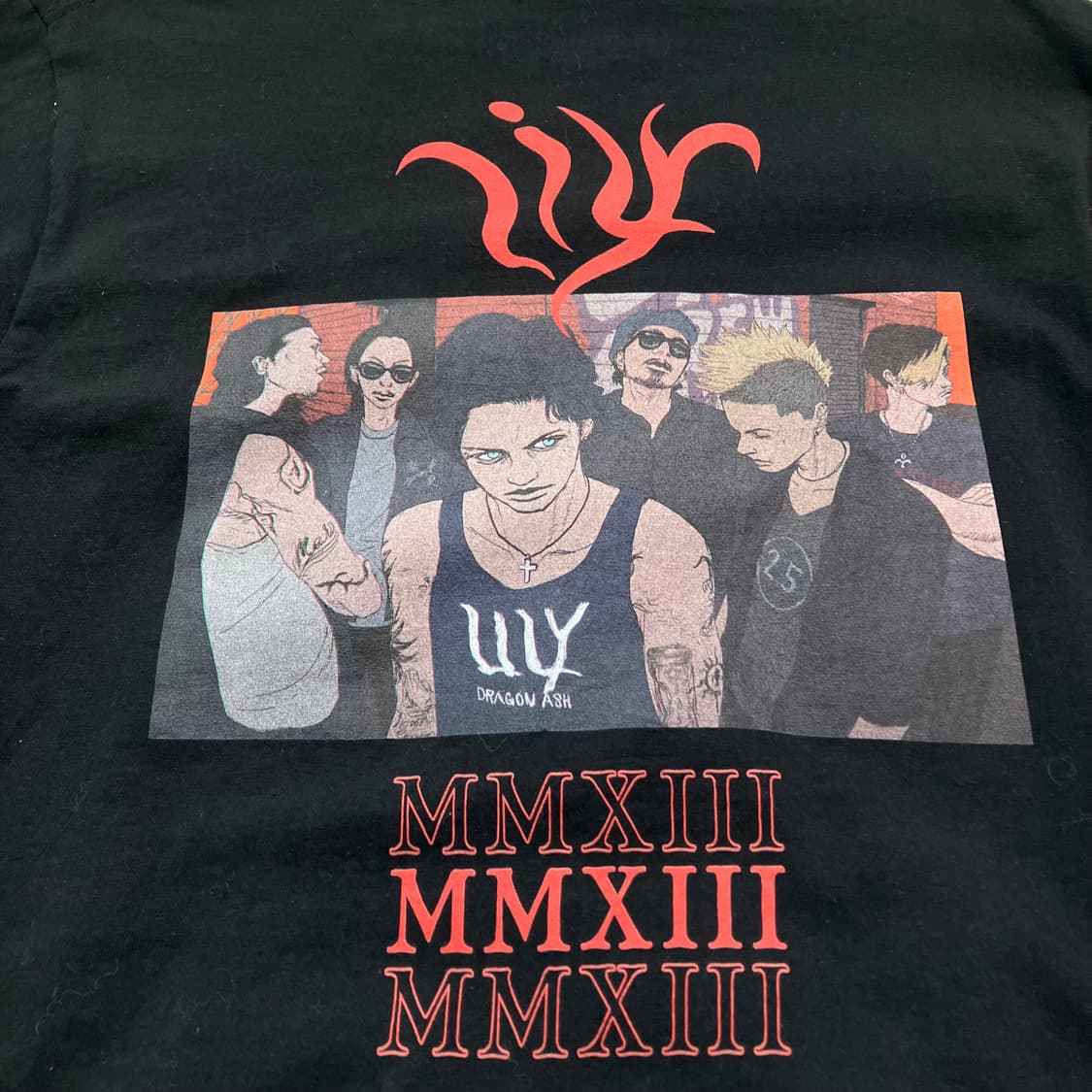 빈티지 갱스터 캐릭터 프린팅 긴팔 751 y2k 스트릿 갸루 펑키 일본빈 상품이미지4