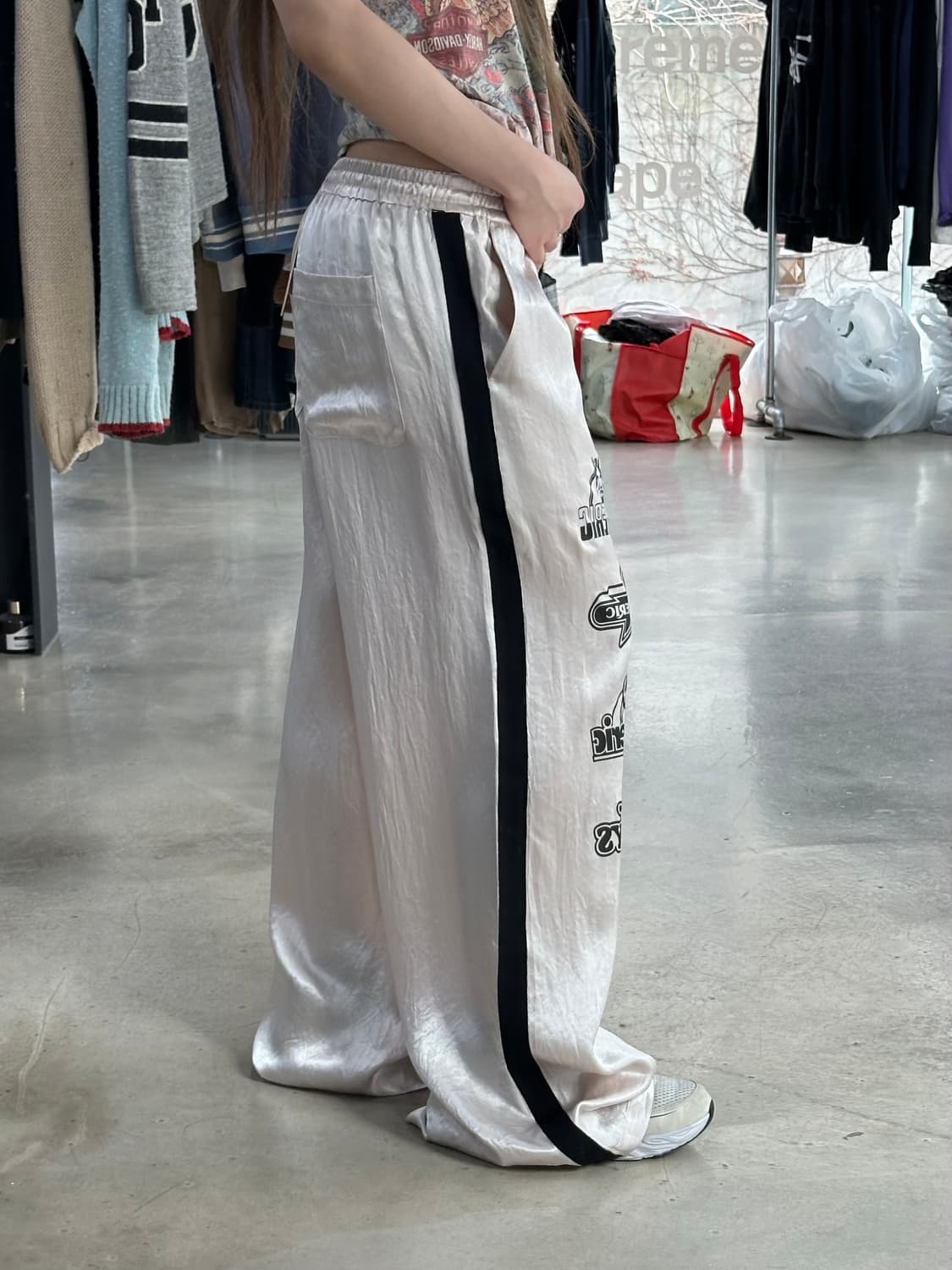 히스테릭글래머 새틴 트랙팬츠 데드스탁 상품이미지4