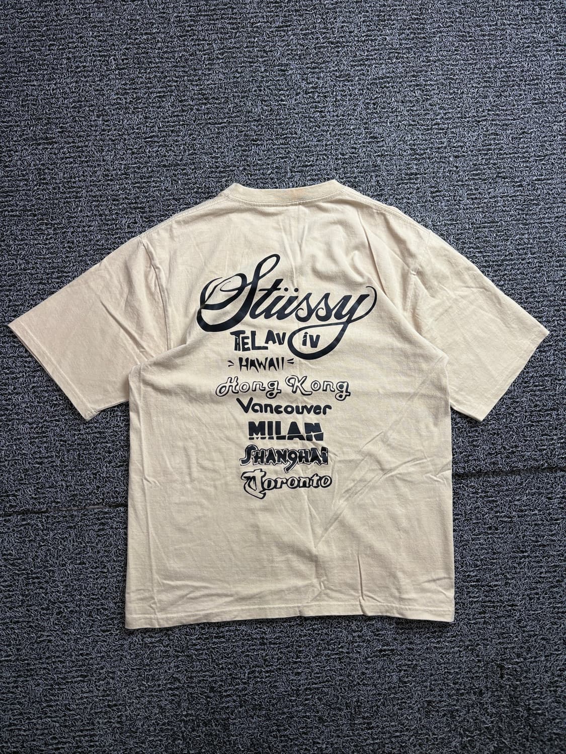 스투시 월드투어 빅로고 하프 슬리브 티셔츠 2261 상품이미지4