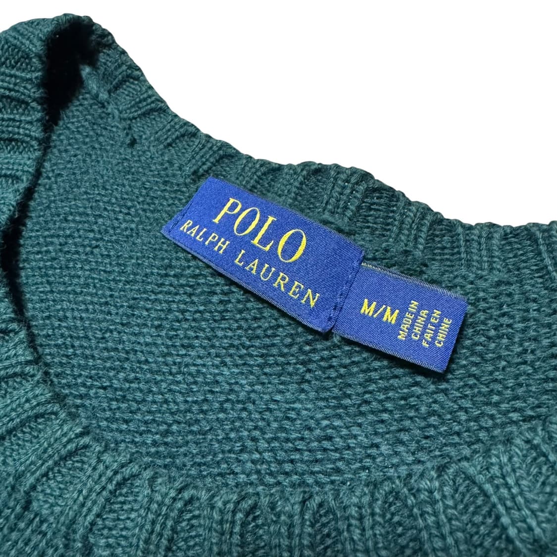 신형 폴로 랄프로렌 딥그린 면니트 상품이미지3
