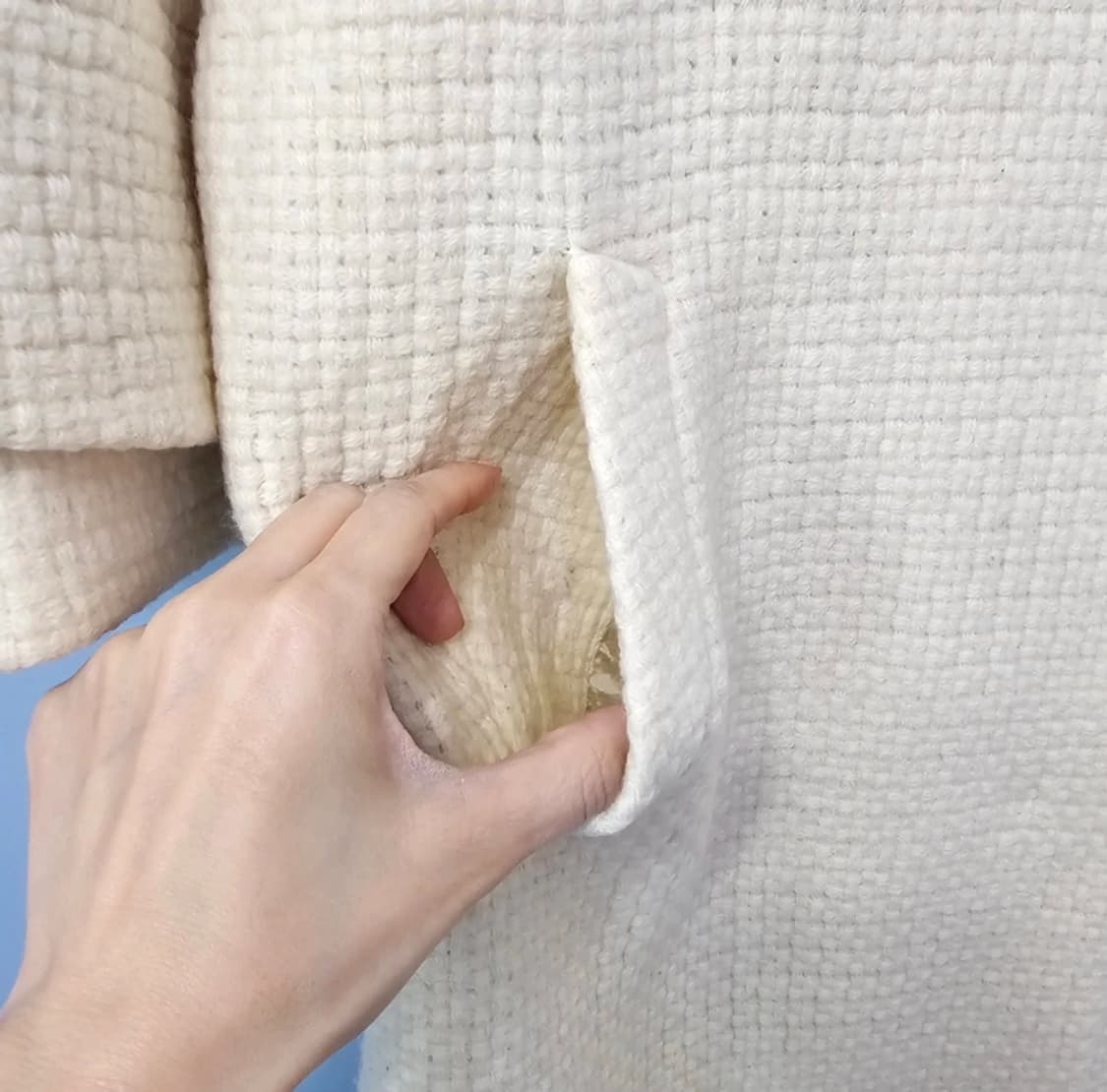 펜디 아이보리 코트 정품 42사이즈 상품이미지4