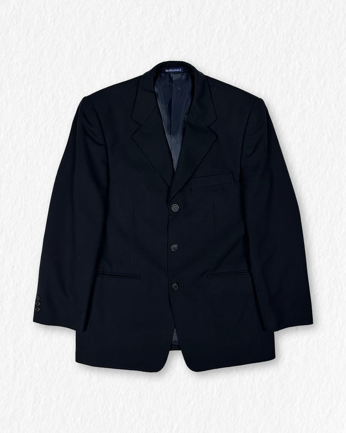 미켈란젤로 울100 3버튼 자켓 상품이미지1