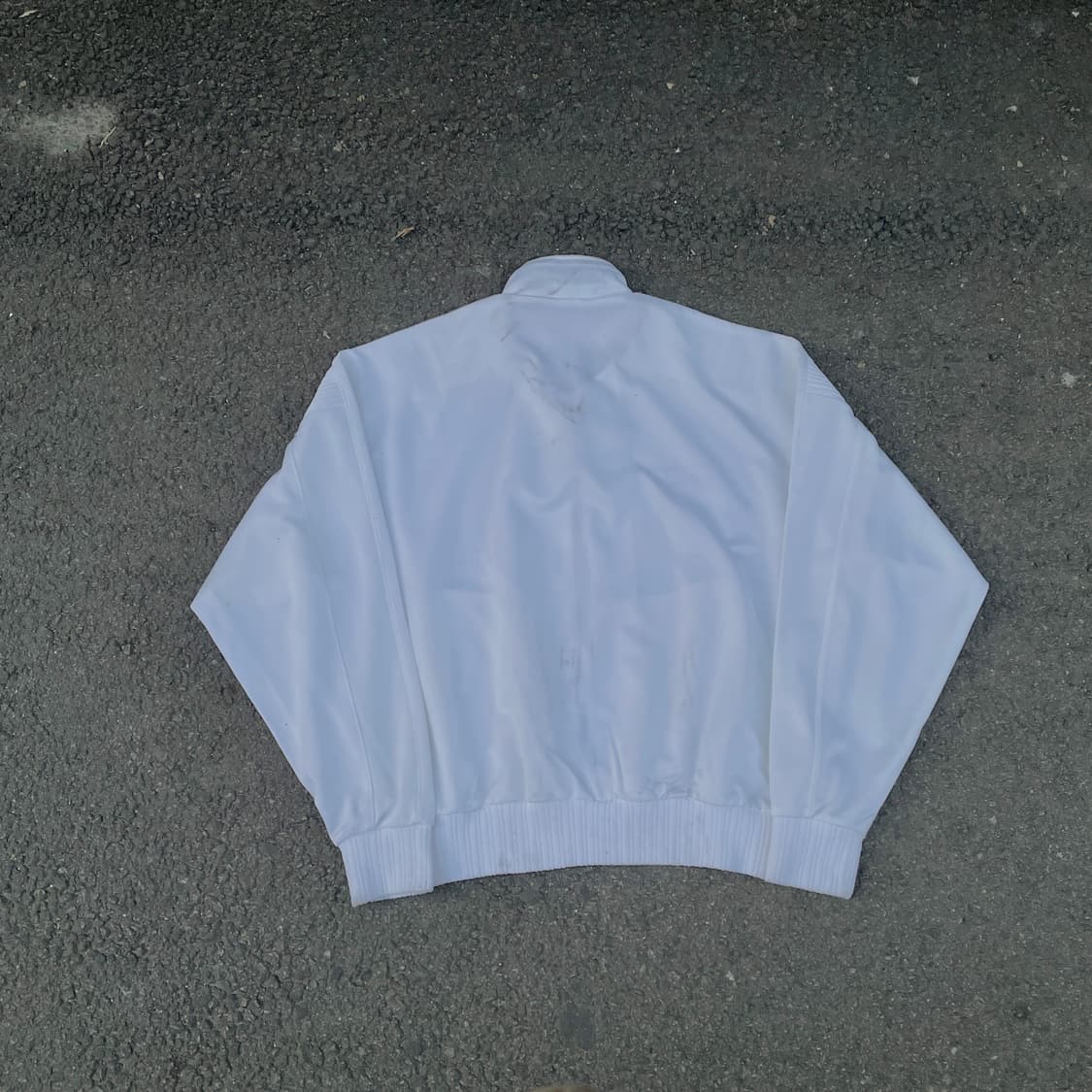 90s 아디다스 데상트 화이트 올드스쿨 오버핏 져지 크롭 트랙탑 L 상품이미지2