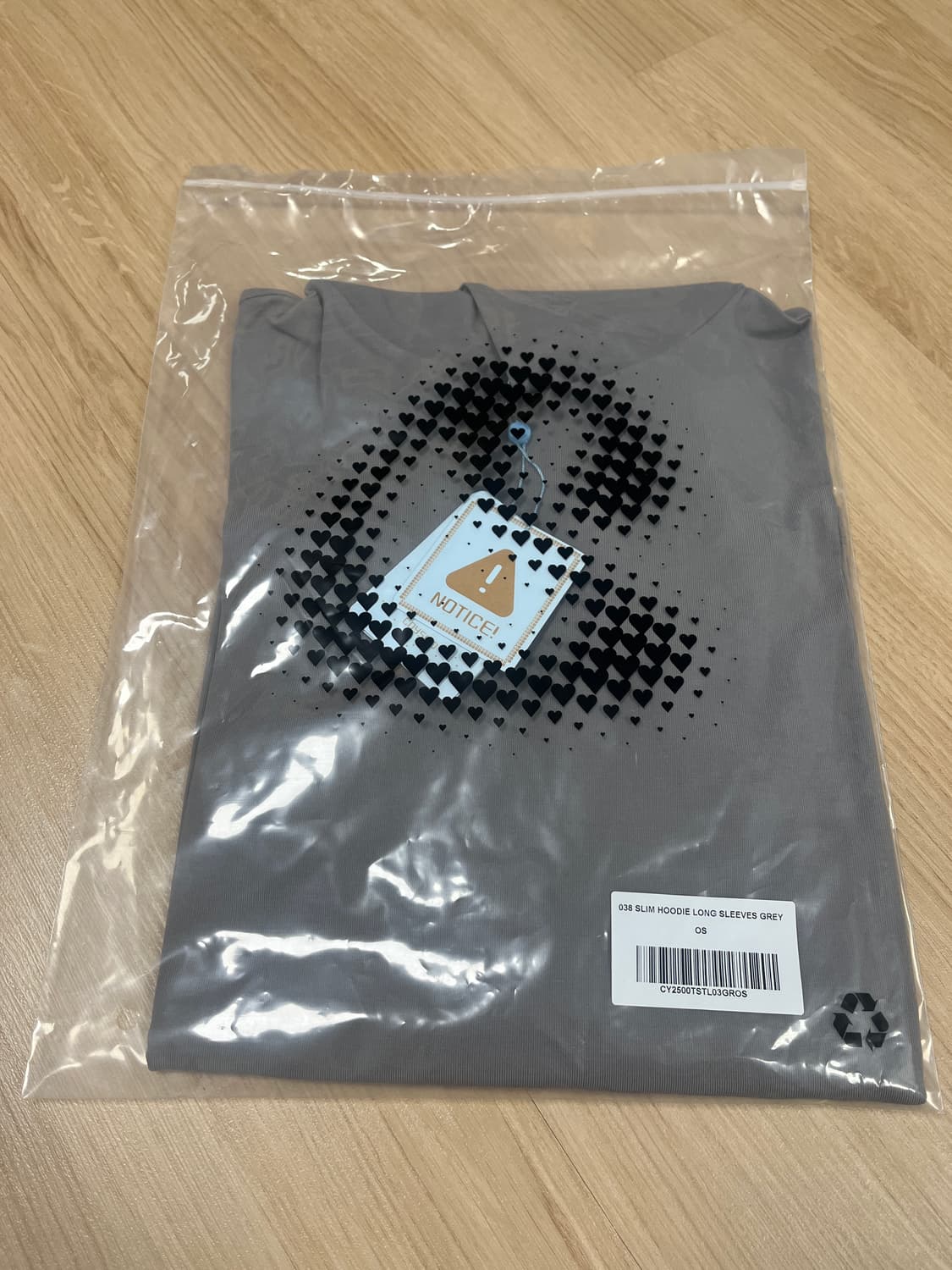 coyseio 038 SLIM HOODIE LONG SLEEVES GRE 상품이미지3