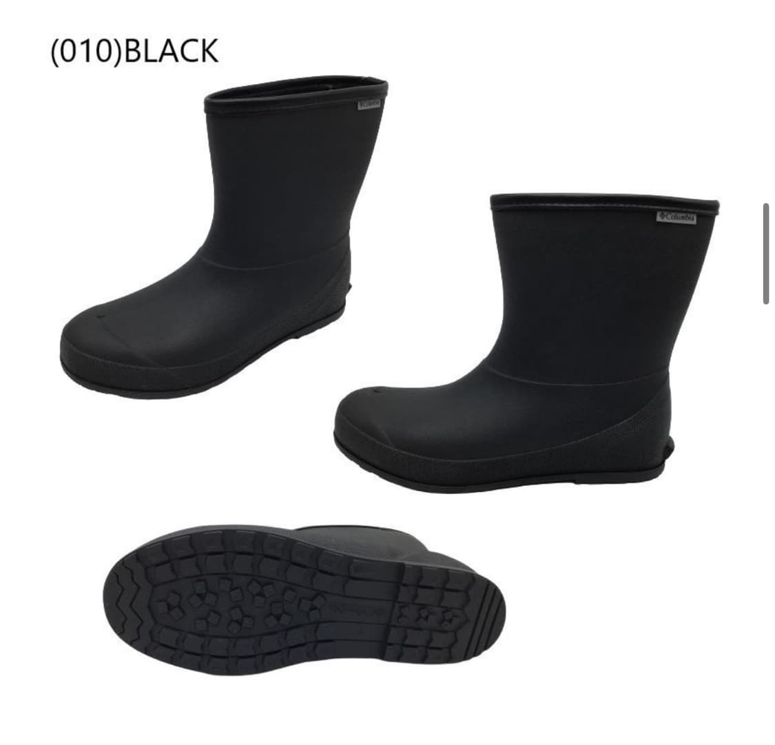 [280] 컬럼비아 루디 리프 숏 레인부츠 블랙 상품이미지2