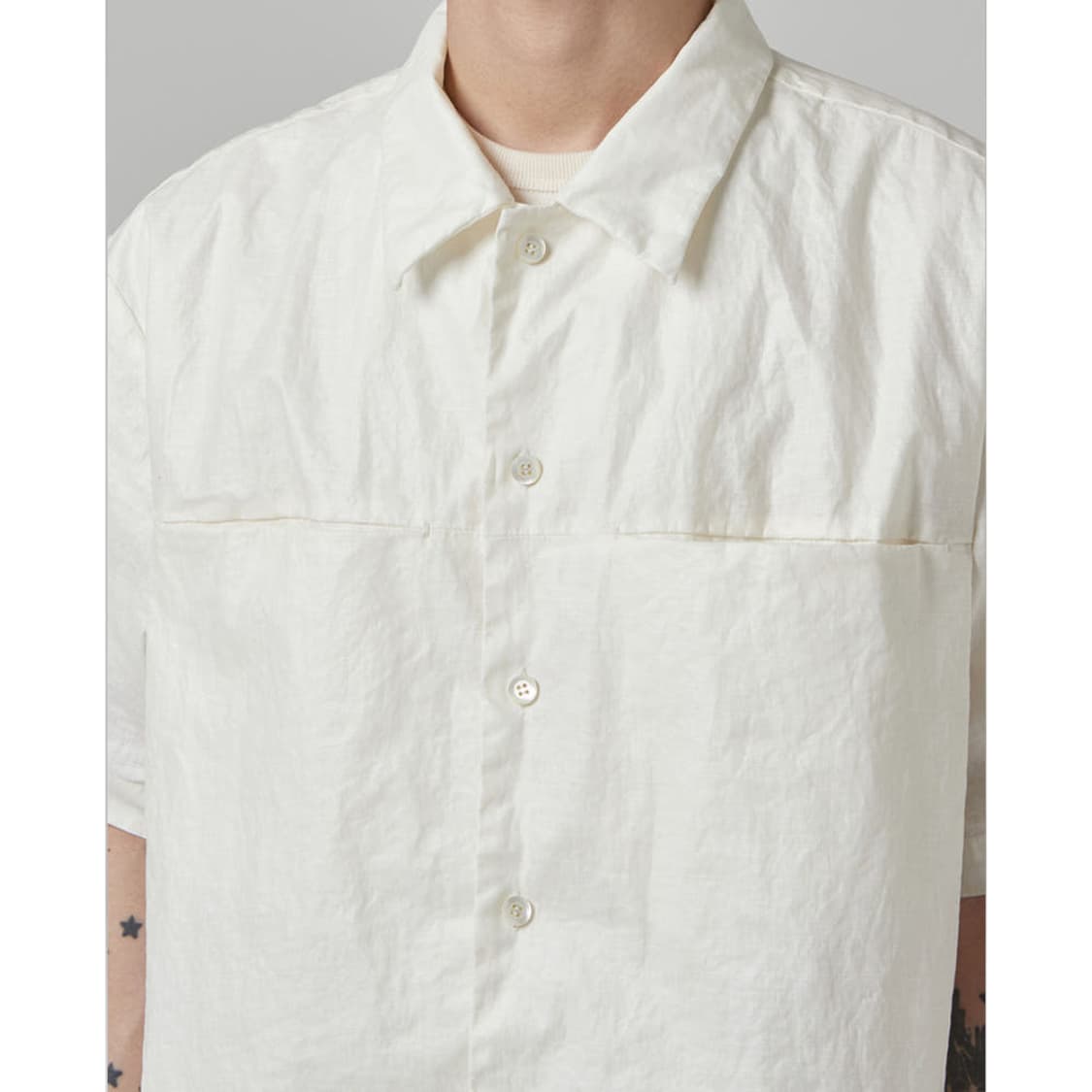 Waxed linen shirts Off White 상품이미지7