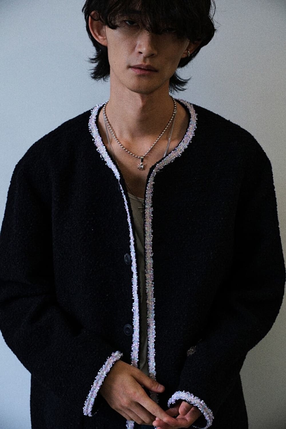 Crushagain 트위드 자켓. (크러쉬어게인 아워레가시 렉토  상품이미지2