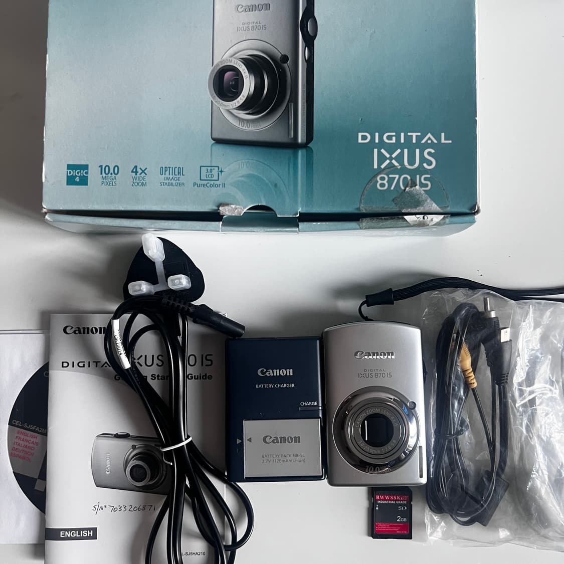 *극미품/풀박스* canon 익서스 870/익시 920 빈티지 디카 상품이미지7