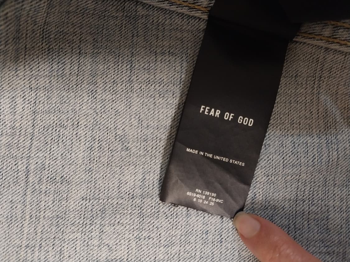 피어오브갓 6th 데님 자켓 트러커 자켓 상품이미지7