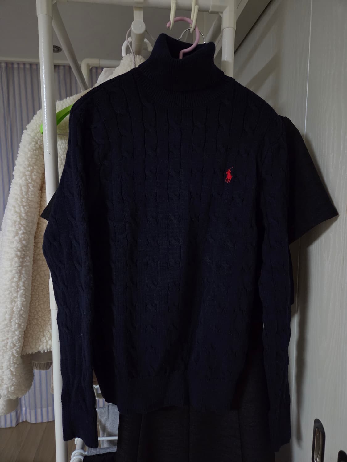 폴로 터틀넥 니트 맨즈 xs 네이비 상품이미지2