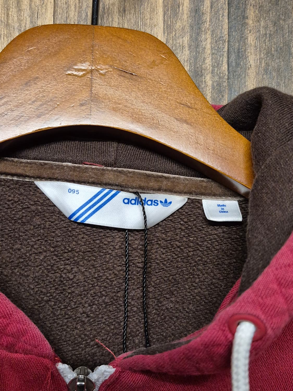 ADIDAS RED BROWN HOODIE ZIPUP  상품이미지6