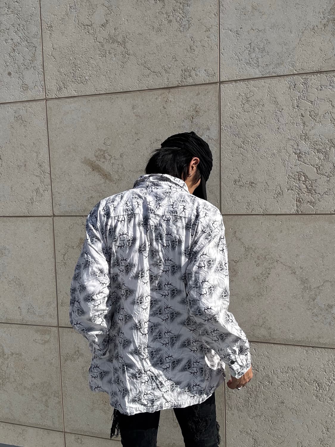 “Vintage” Punk Print White Shirts 상품이미지10