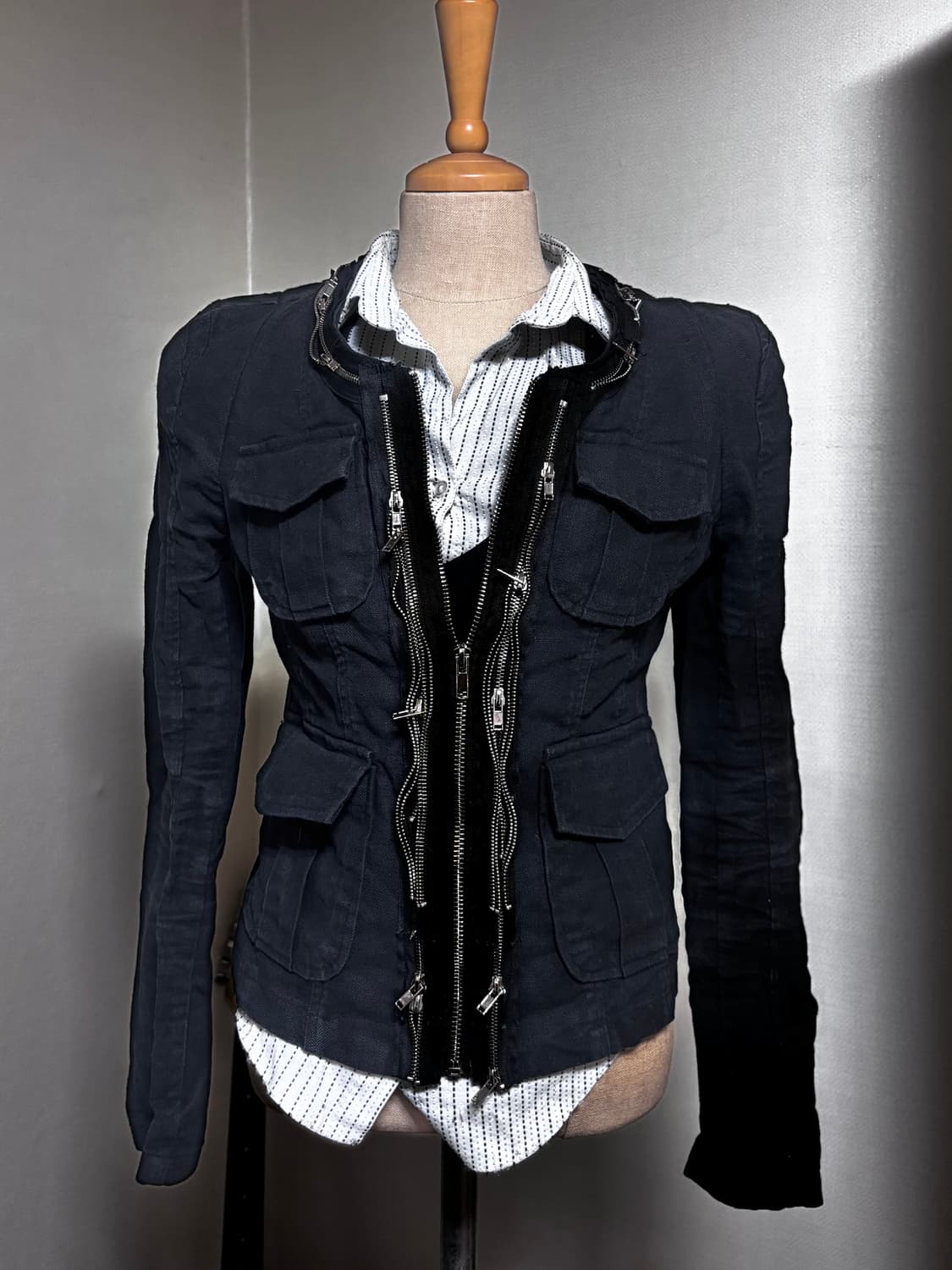 Archive 아카이브 지퍼 디테일 자켓 상품이미지1