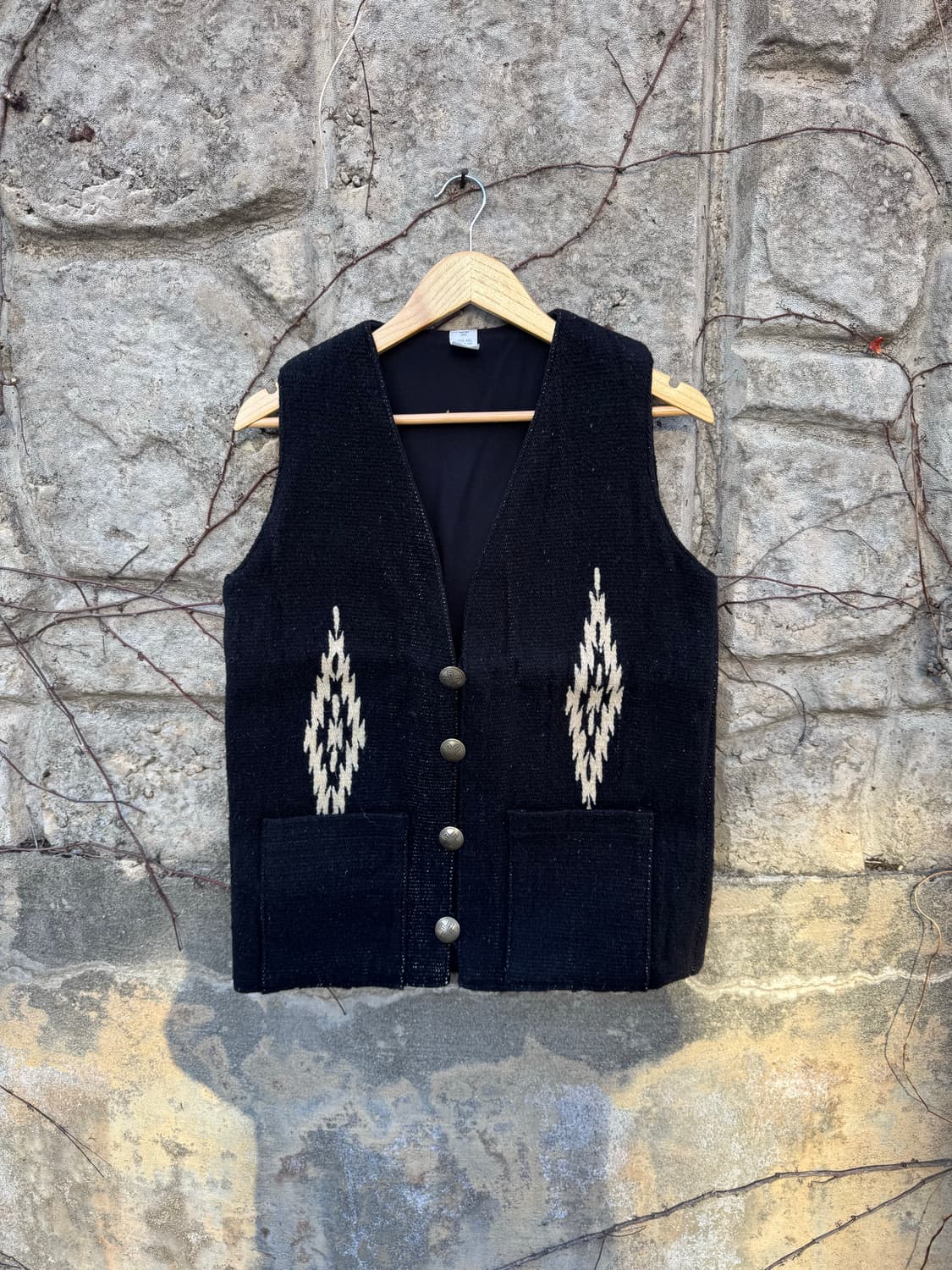 80s molina 빈티지 멕시코 러그 오르테가 치마요 베스트 조끼 상품이미지1