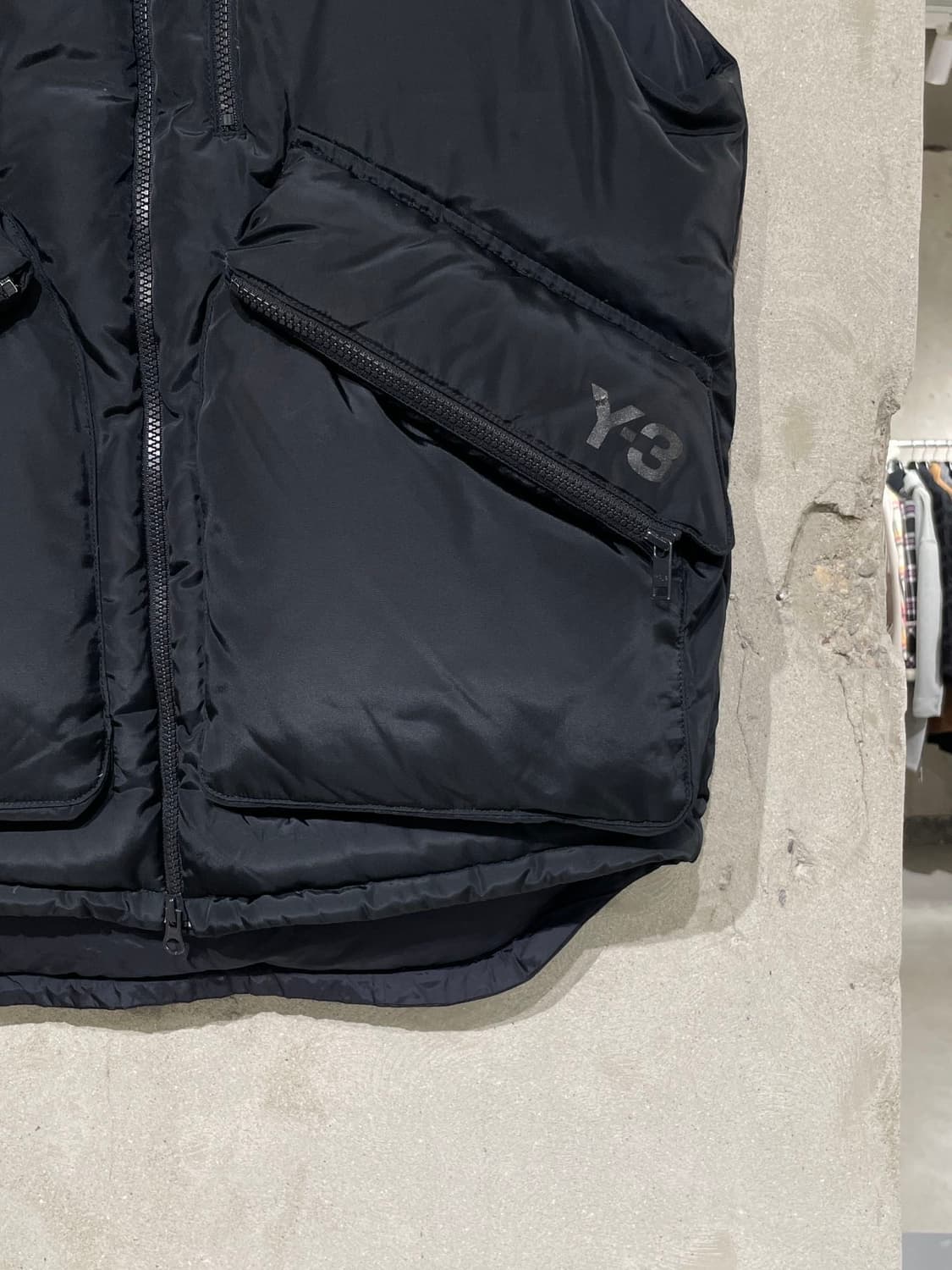 와이 쓰리 블랙 카고 포켓 덕 다운 푸퍼 베스트 상품이미지5