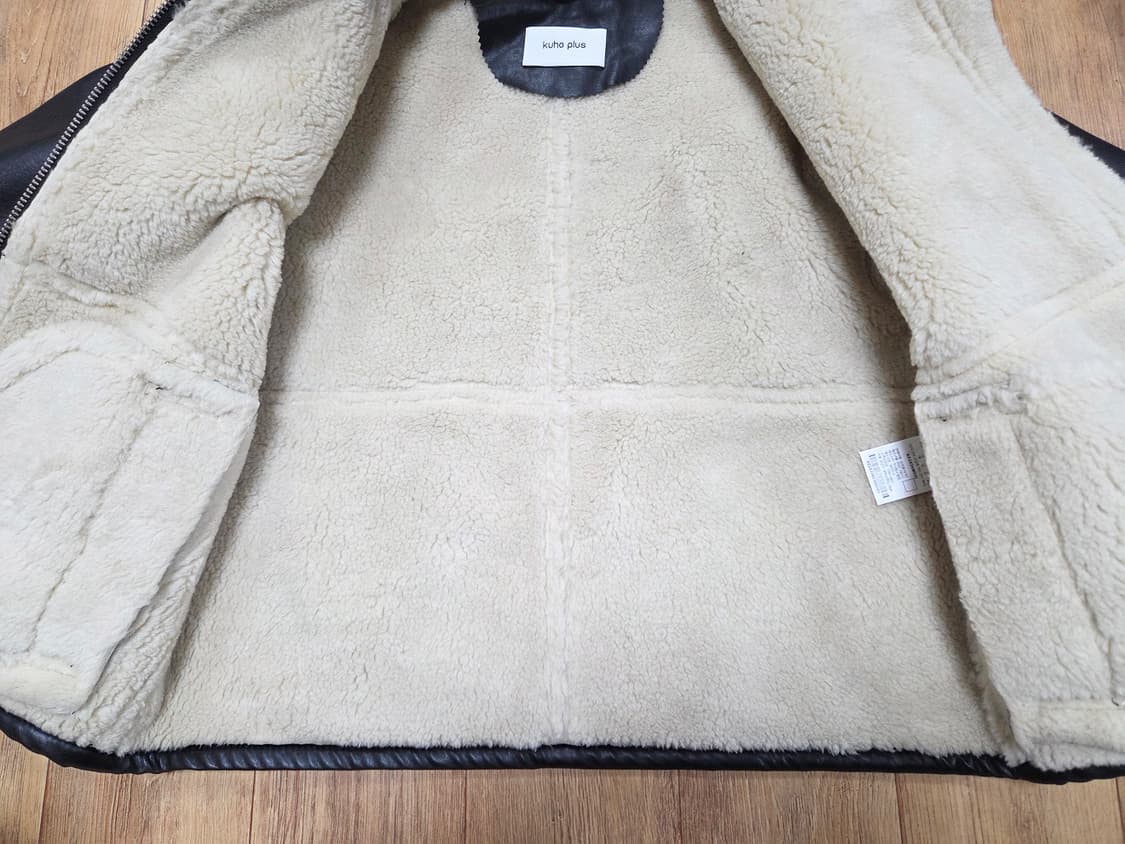 구호(KUHO) 시어링 페이크 레더 무스탕자켓 55-66 상품이미지9