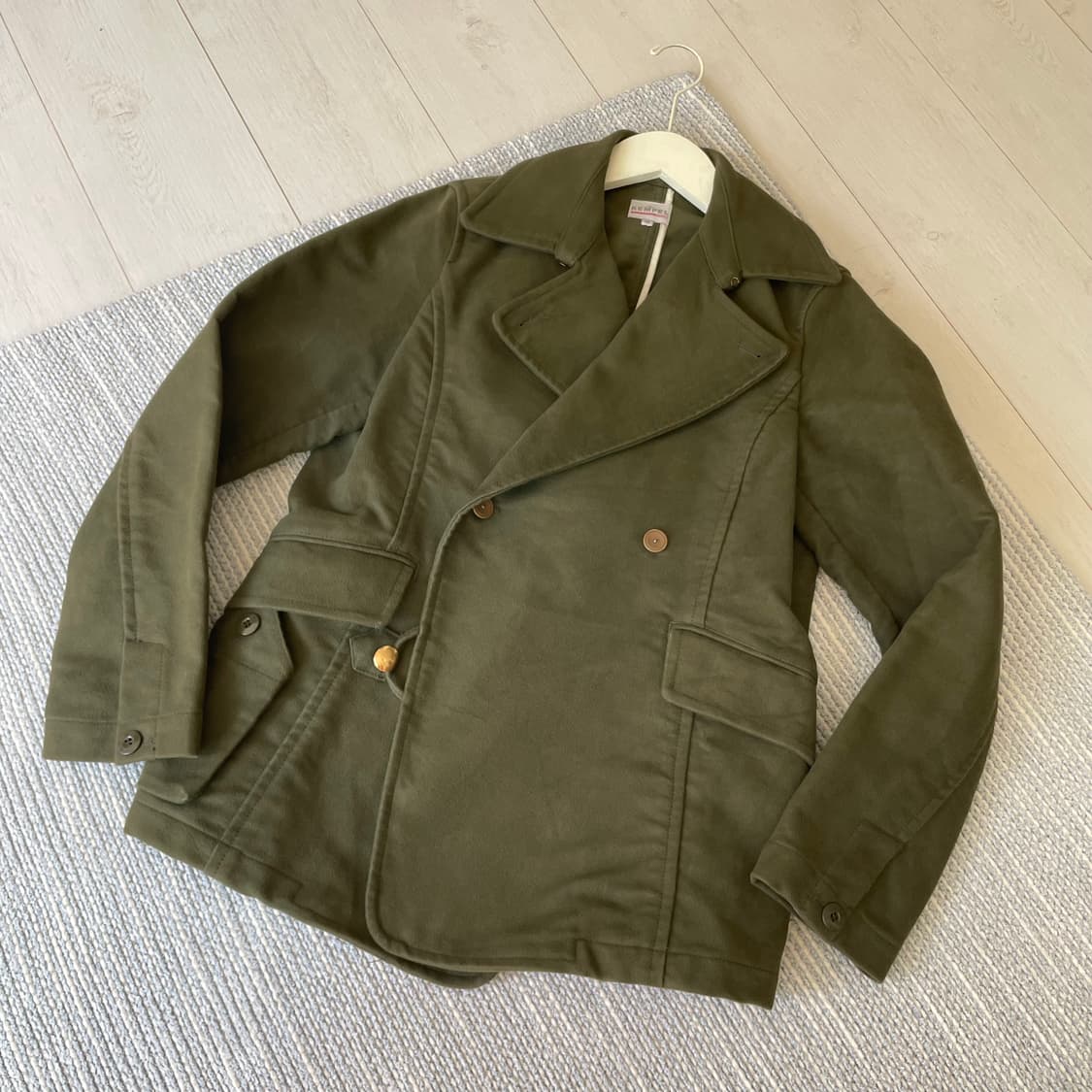 Kempel 켐펠 몰스킨 더블브레스티드 하프코트 상품이미지1