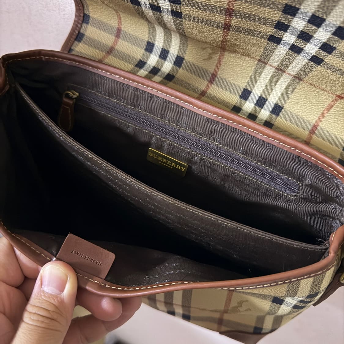버버리 노바체크 클레식 사각 크로스백 상품이미지7
