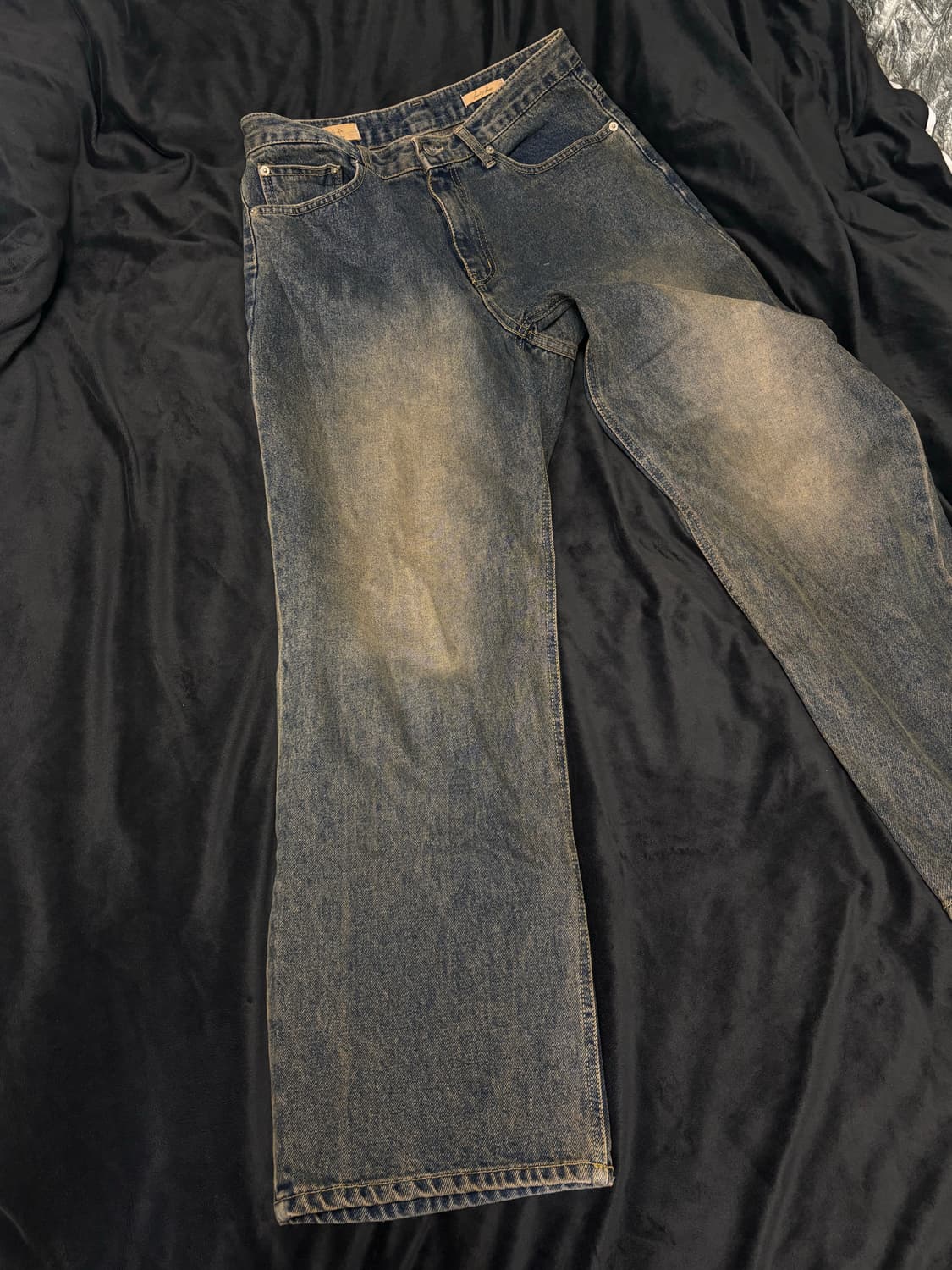 샌드워싱 데님팬츠 상품이미지1