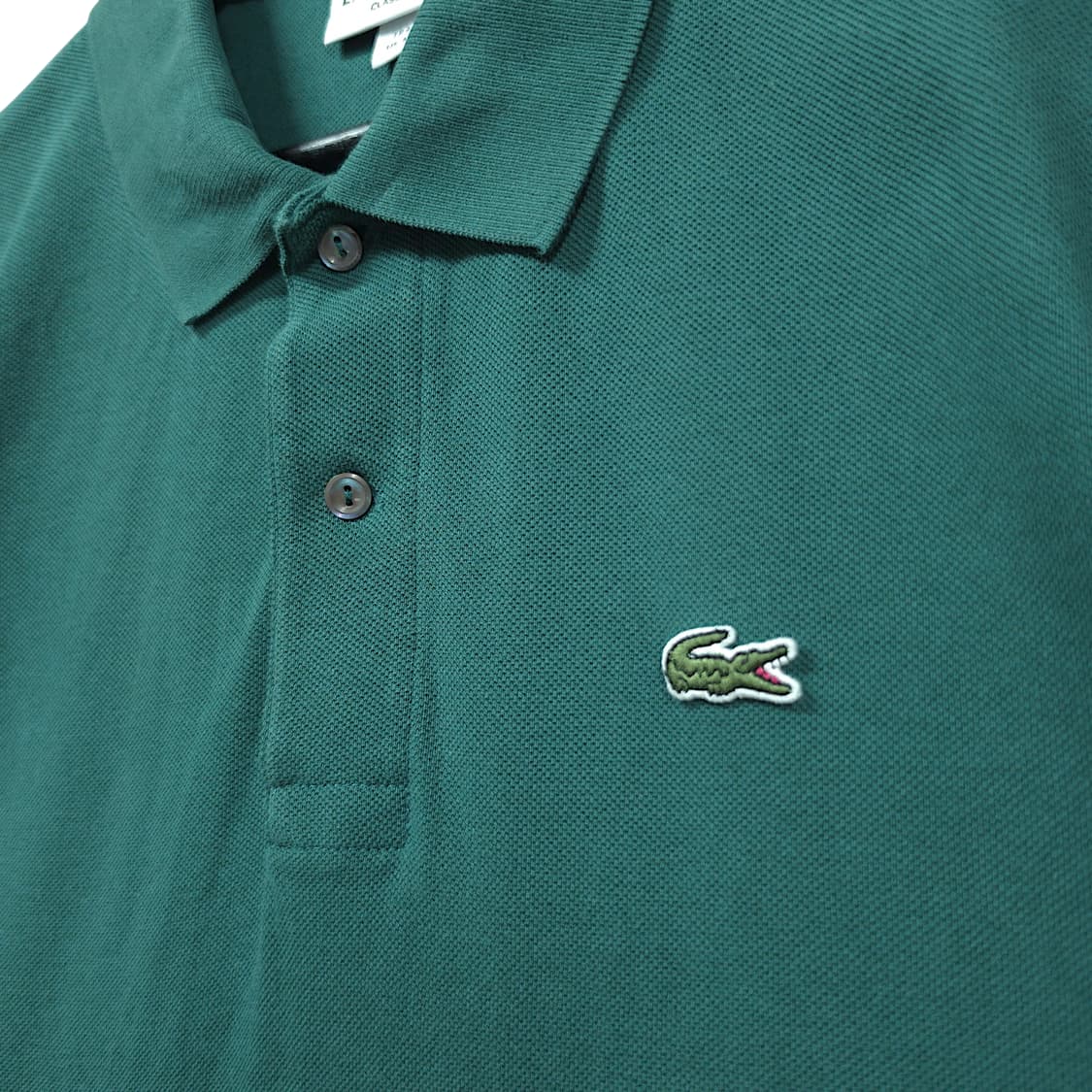 [M] 라코스테 그린 클래식 핏 코튼 PK 반팔 카라티셔츠 상품이미지4