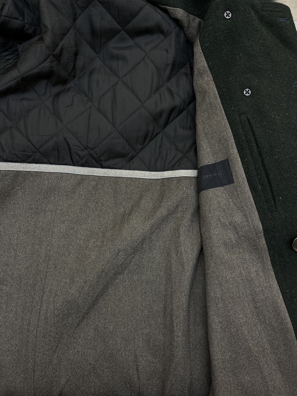 준 하시모토 더블 브레스티드 울 후드 자켓 상품이미지6