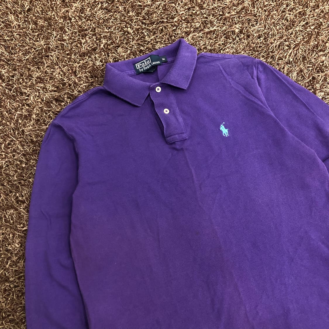 폴로 랄프로렌 퍼플 카라 롱슬리브 긴팔 티셔츠 상품이미지3