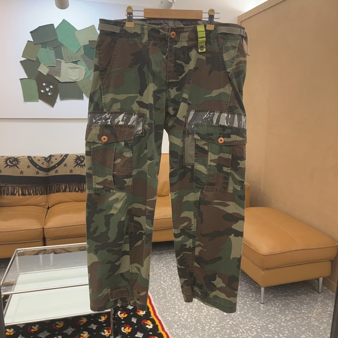 TANKUS 아메카지 카모플라주 밀리터리 스트랩 카고팬츠 L C06543 상품이미지3