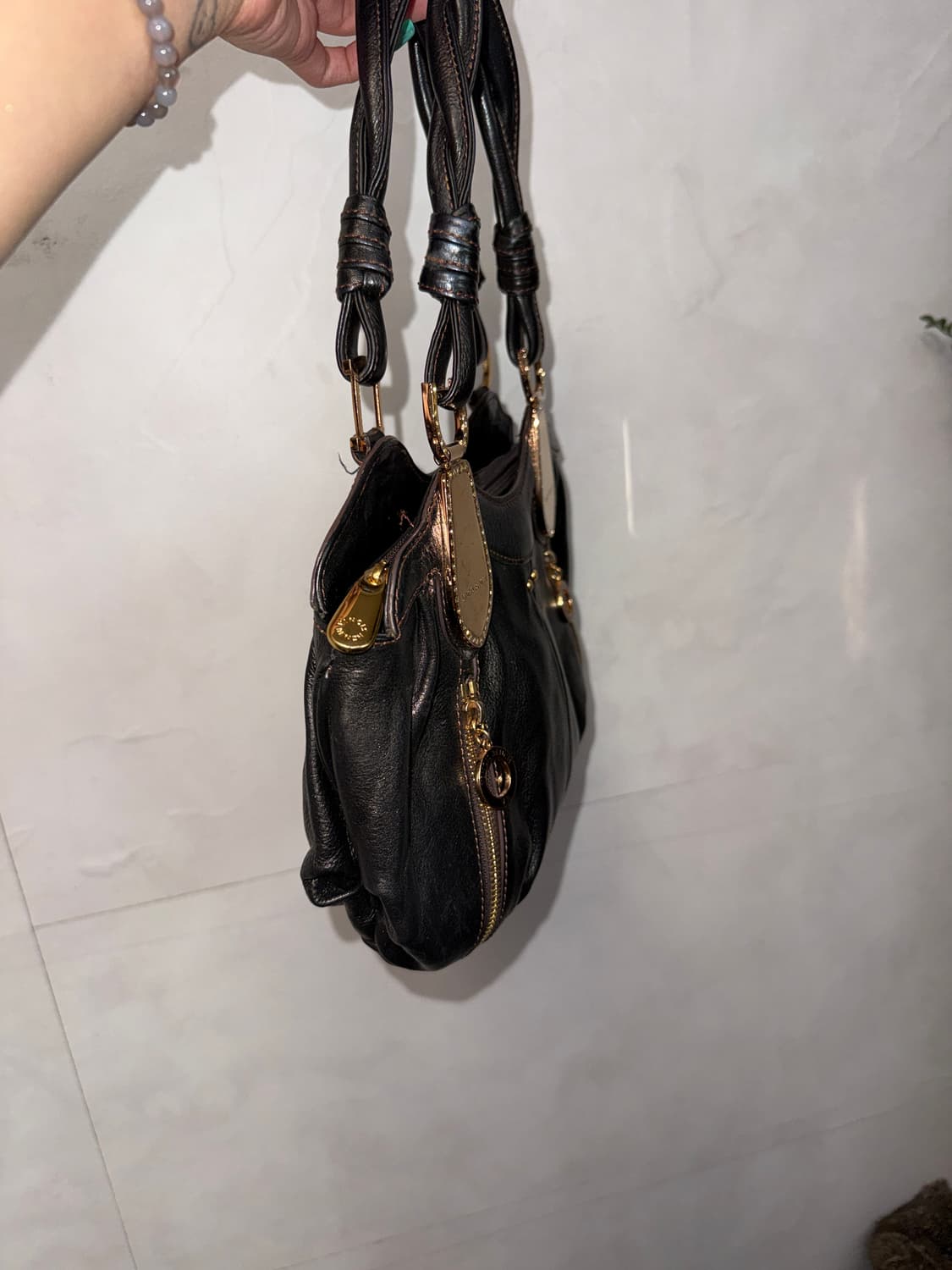 Vincis Bench dark brown shoulder bag 상품이미지4