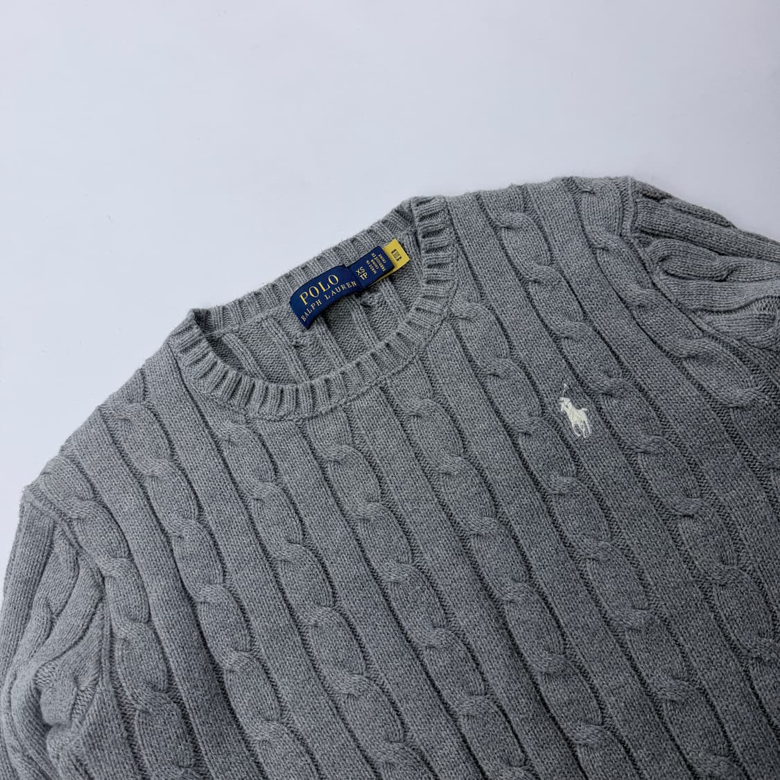 폴로 랄프로렌 케이블니트 qr정품인증 상품이미지3