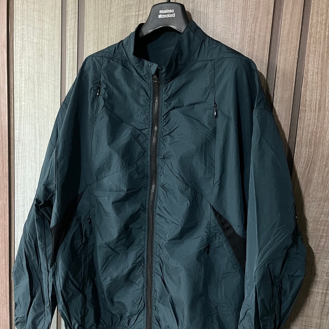 [새상품] 르마드 립스탑 메쉬 윈드브레이커 블루그린 상품이미지5