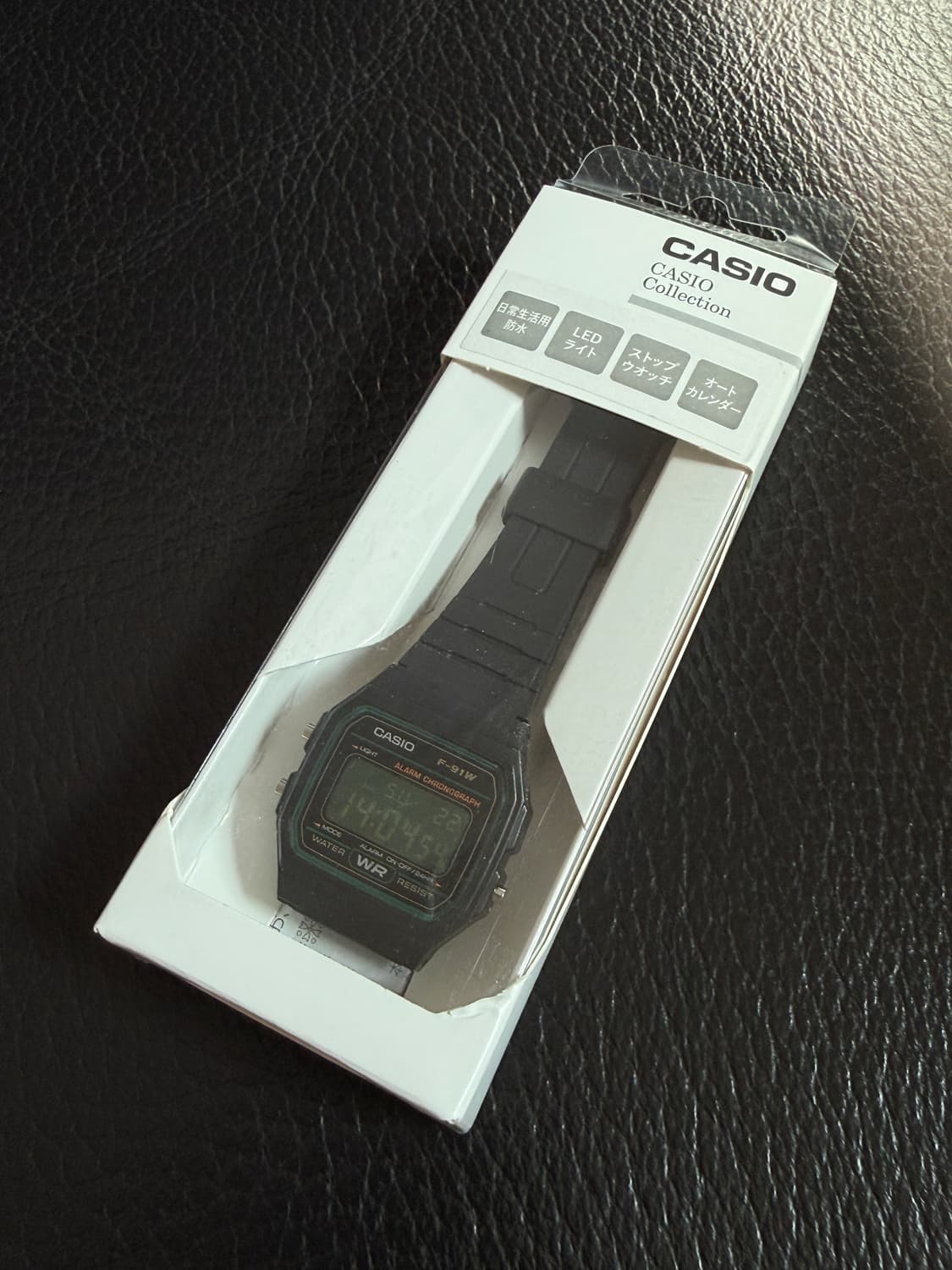 카시오 F91W 그린 리버스(반전) 커스텀 모델입니다 상품이미지2