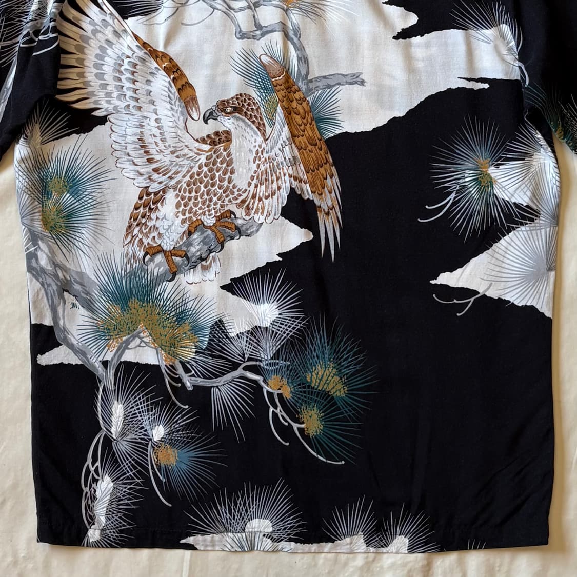 [S/97] 80s USA 레이온 하와이안 셔츠 상품이미지9