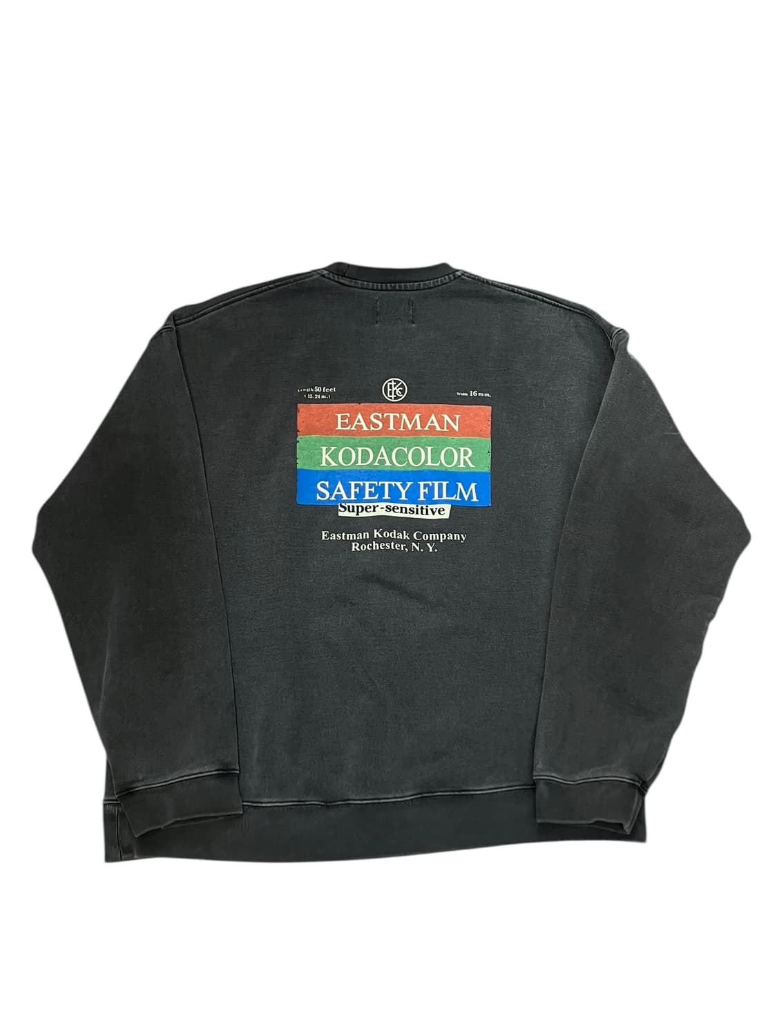 코닥 백프린팅 맨투맨 차콜 XXL  #csz2704 상품이미지3