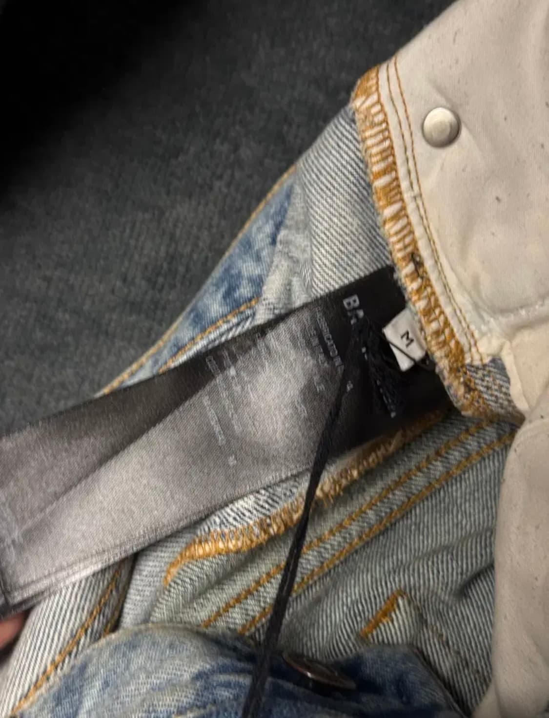 (m)발렌시아가 컷업 데님 팬츠 상품이미지4