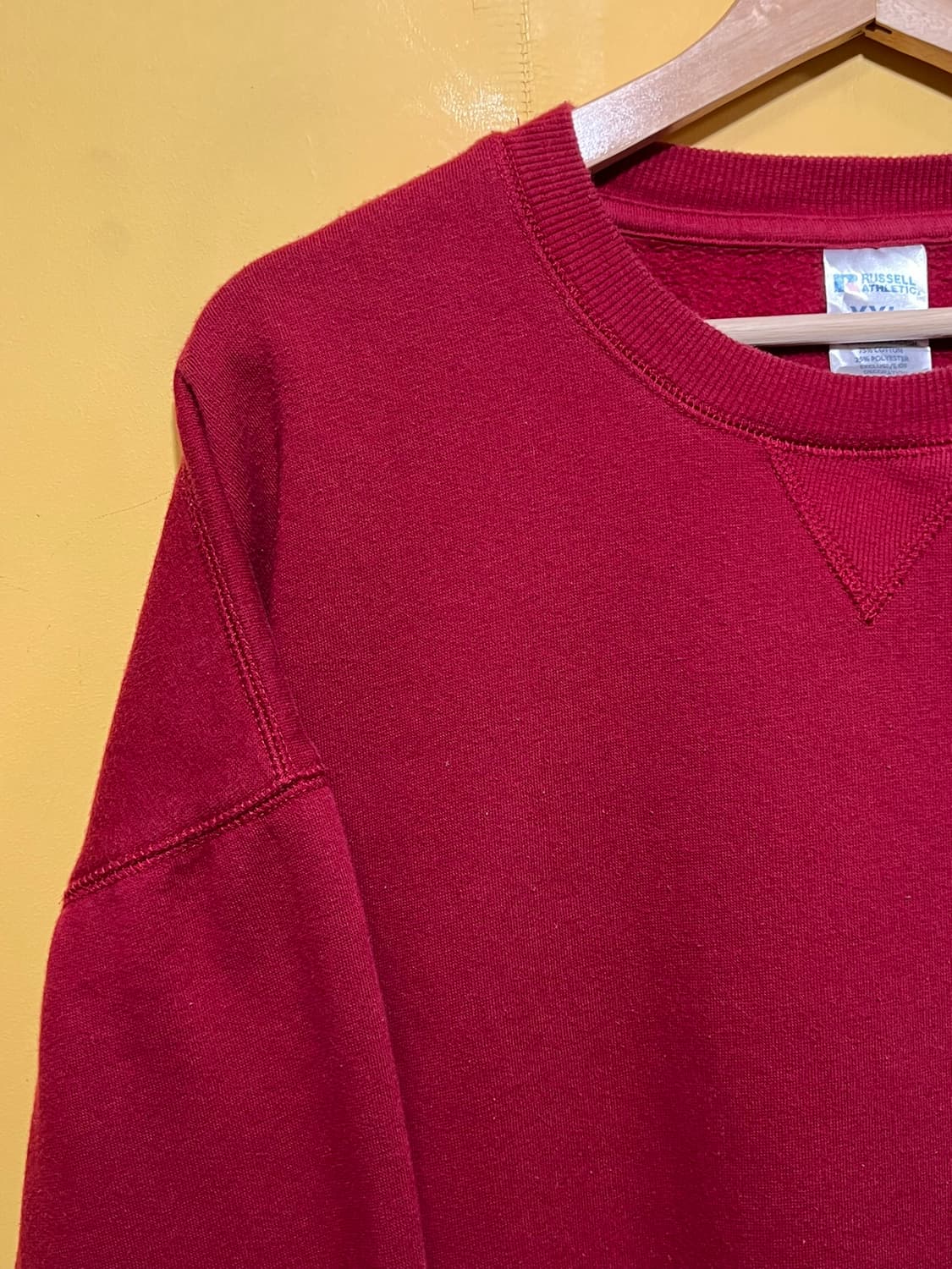 00s [XXL] 러셀 스웨트셔츠 맨투맨 버건디 상품이미지3
