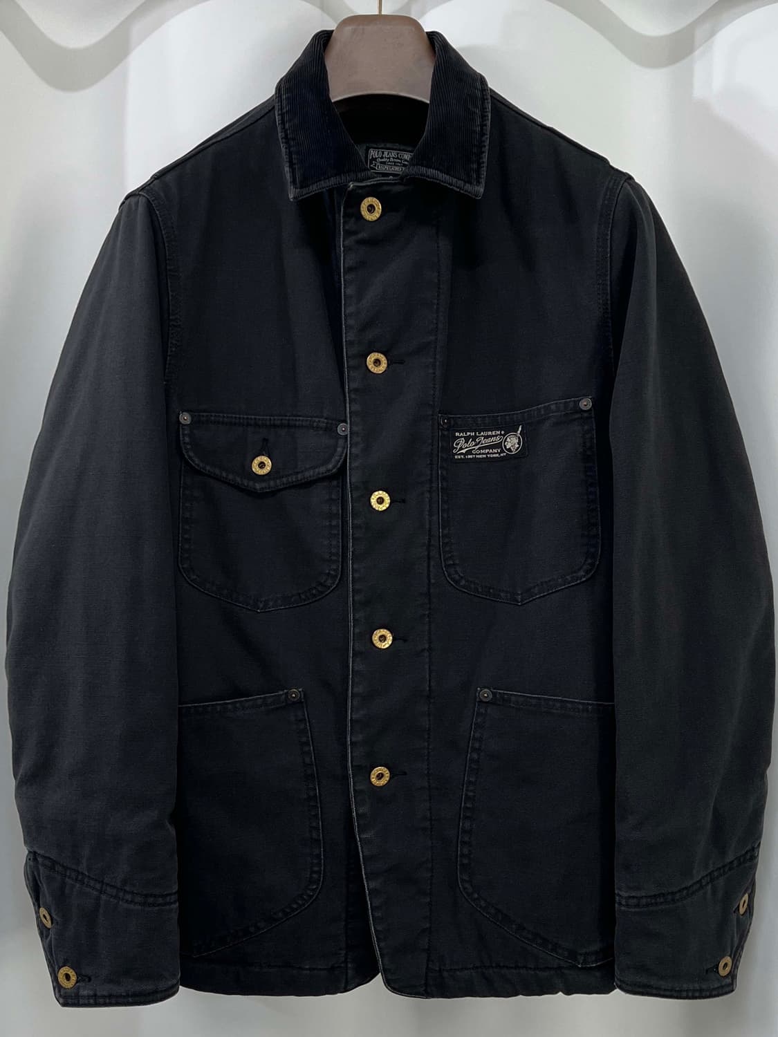 폴로 랄프로렌 사우스웨스트 인디언헤드 스톤 블랙데님 초어자켓 상품이미지1