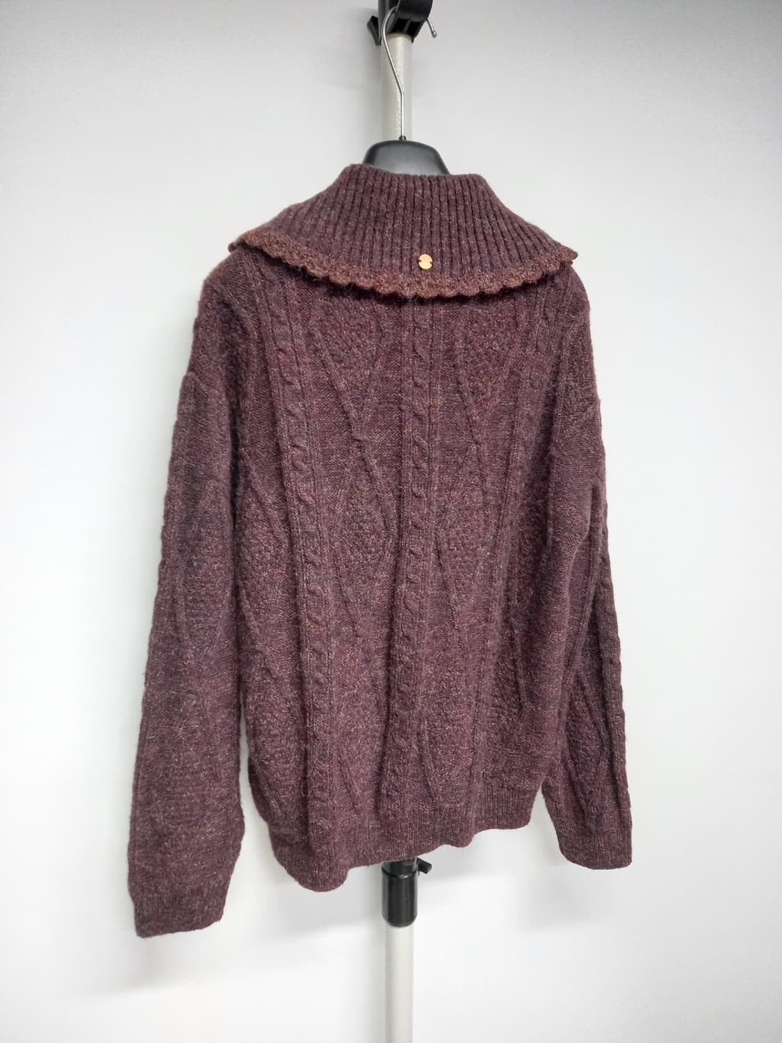 새 써스데이아일랜드 춘추동 알파카블랜 니트 풀오버 66 상품이미지5