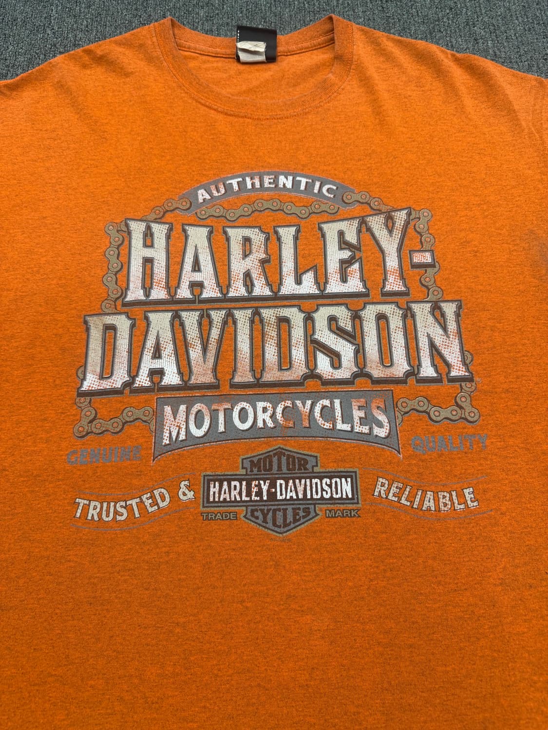 XL) 할리데이비슨 빈티지 이글 프린팅 반팔 티셔츠 상품이미지3
