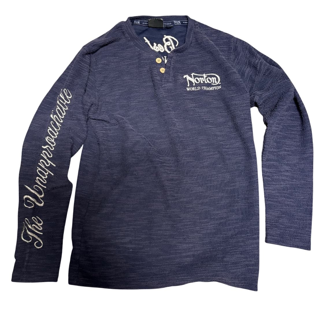 norton 빈티지 헨리넥 롱슬리브 니트 m 상품이미지2