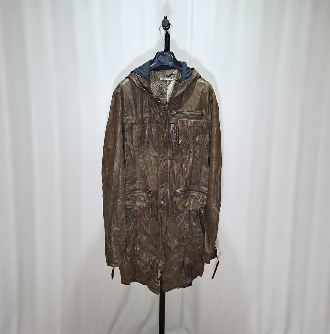 (택포) 알렉스 앤 클로에 양가죽 후드 피쉬테일 야상 L B13 상품이미지1