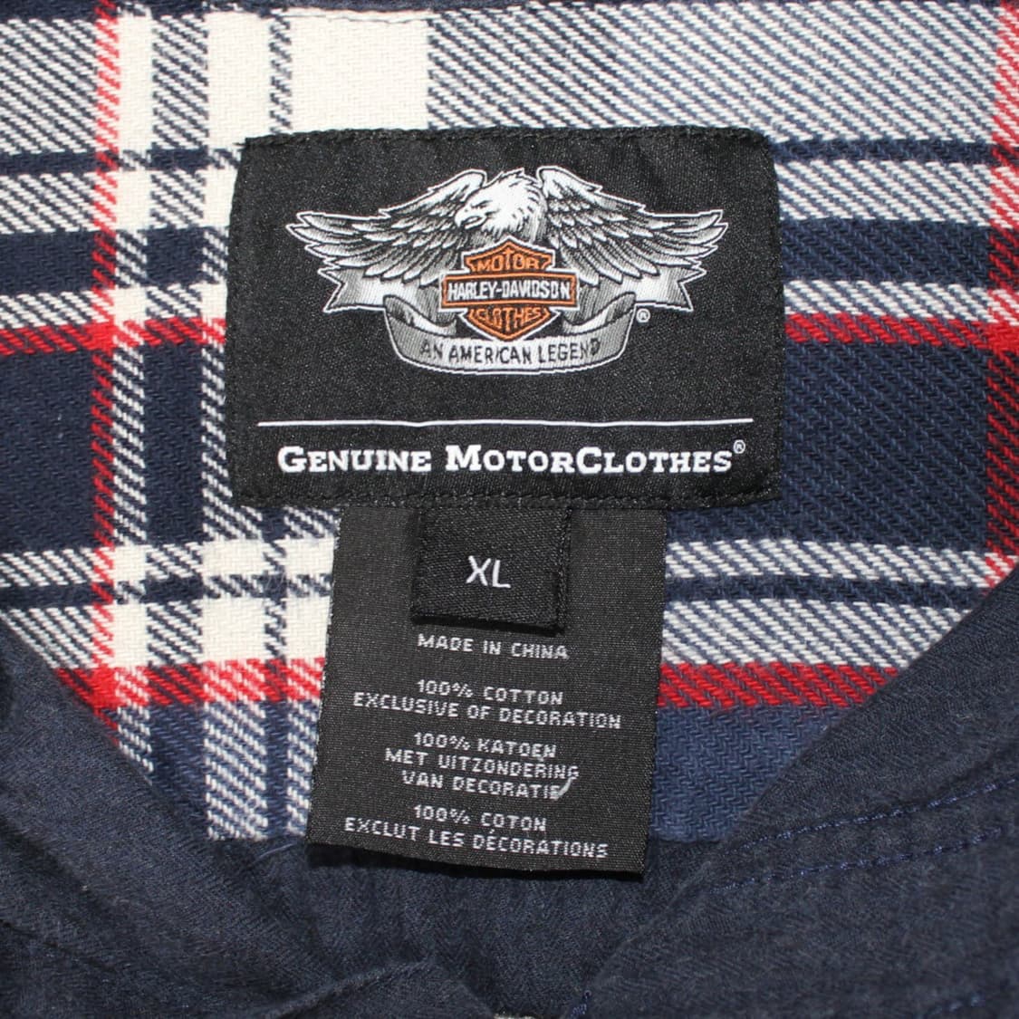 00's Harley-Davidson 할리 데이비슨 자수 워크 반팔셔츠 상품이미지5