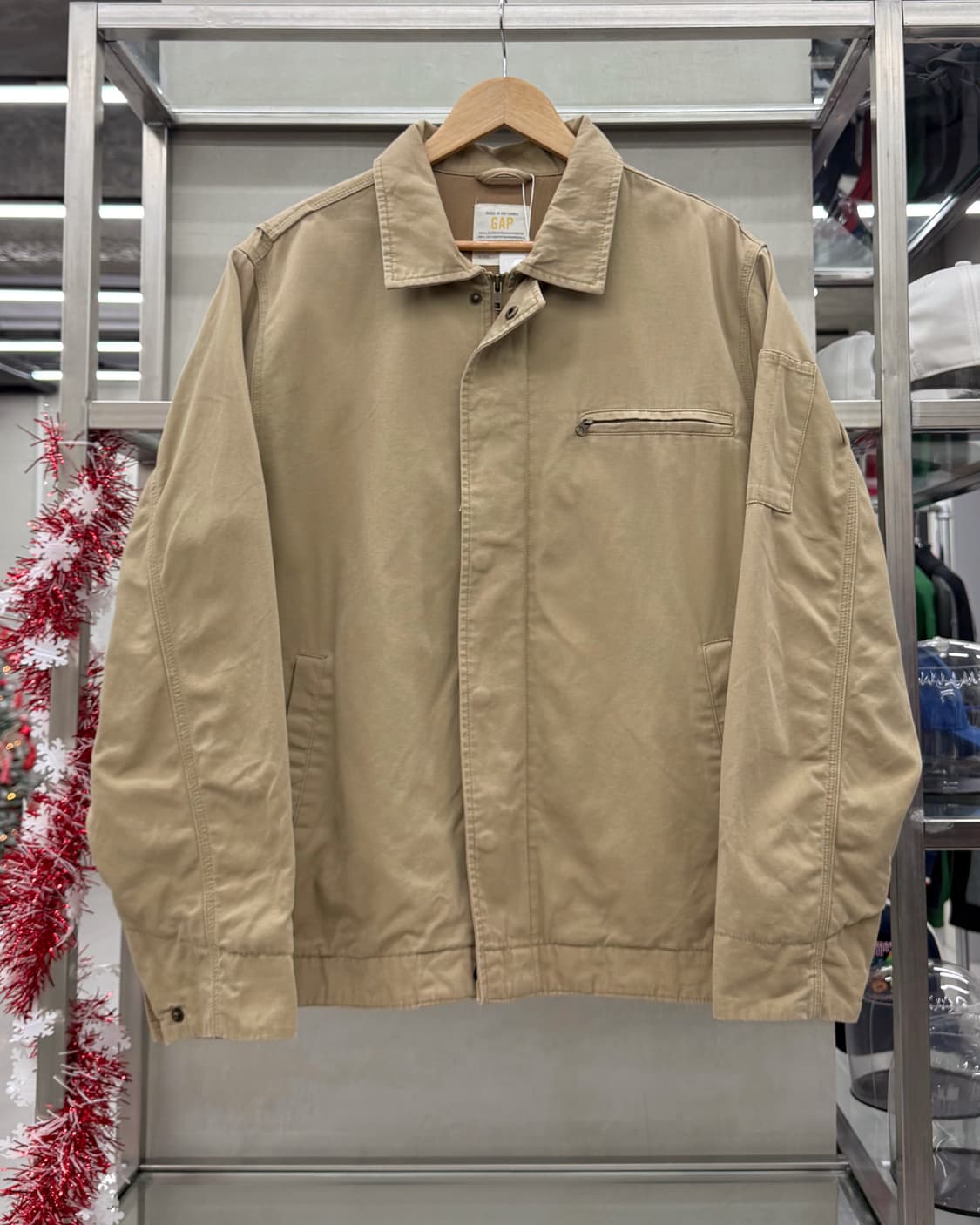 GAP 00s 베이지 원포켓 트러커 자켓 탄 베이지 상품이미지1